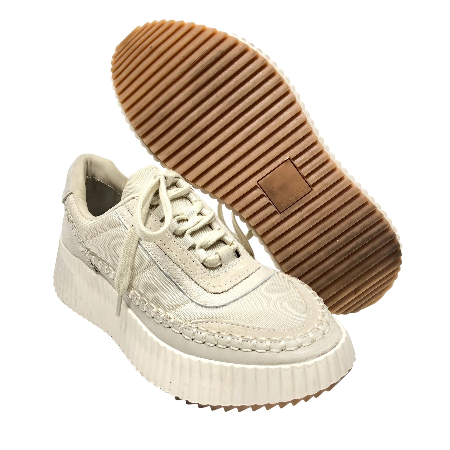 Cream Shoes Sneakers Dolce Vita, Size 8