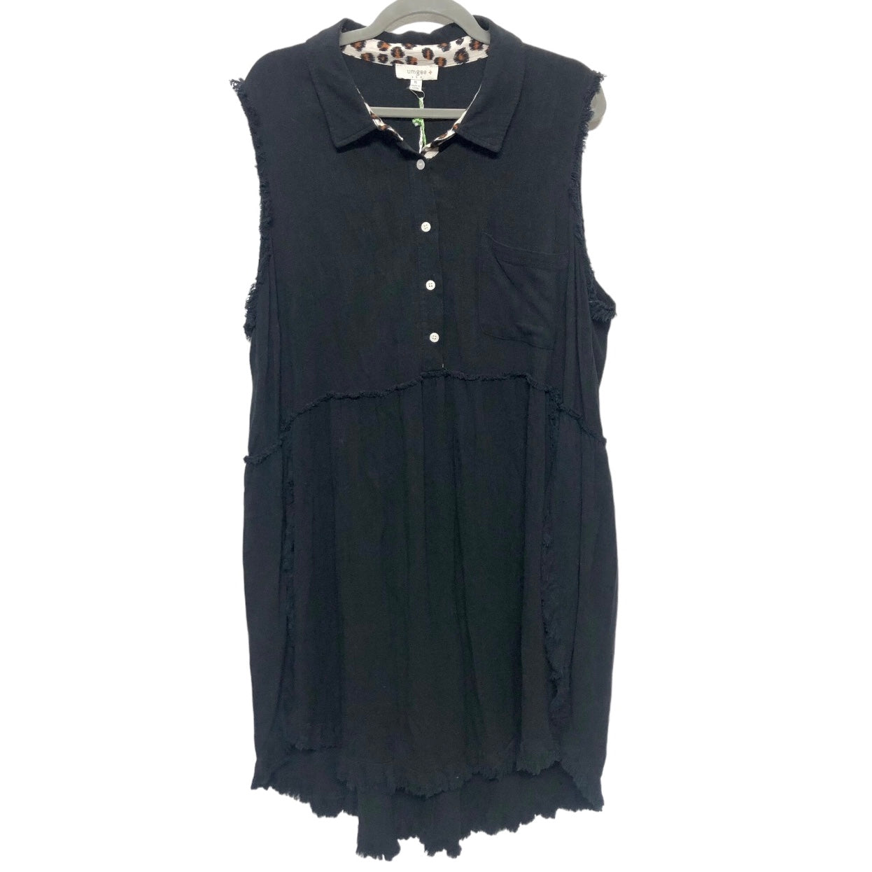 Black Dress Casual Short Umgee, Size Xl