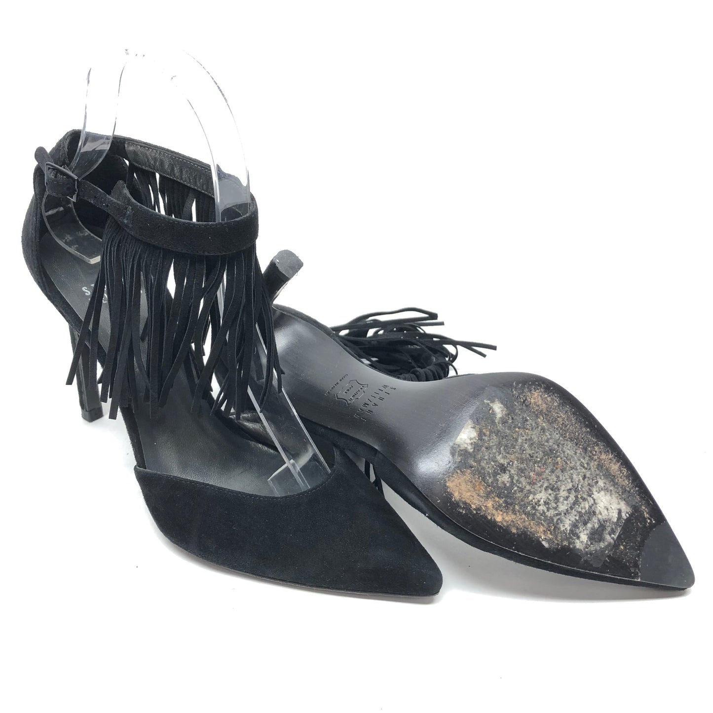 Black Shoes Heels Stiletto Stuart Weitzman, Size 6