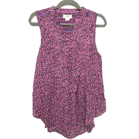 Pink & Purple Top Sleeveless Maeve, Size M