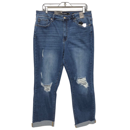 Blue Denim Jeans Straight Clothes Mentor, Size 18