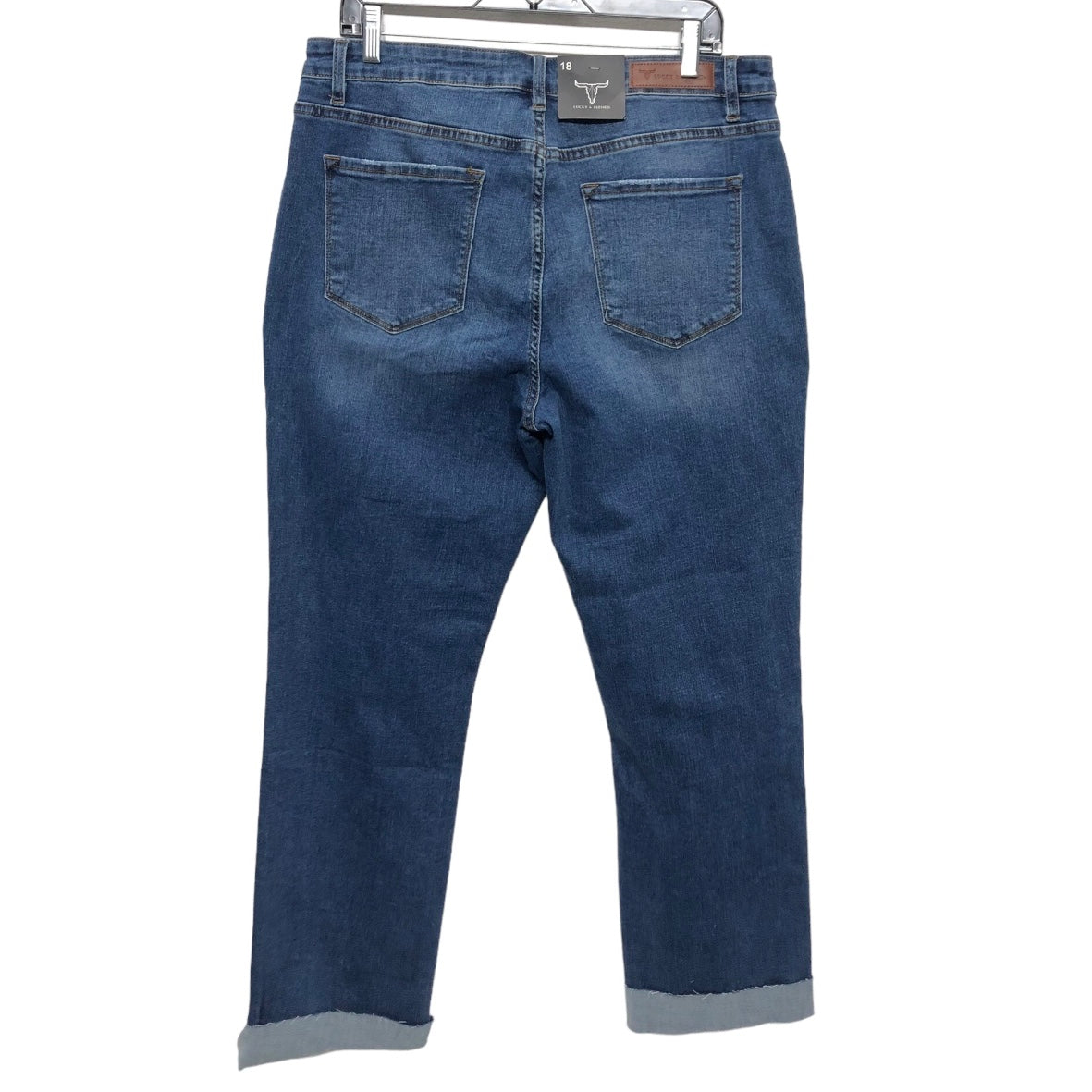 Blue Denim Jeans Straight Clothes Mentor, Size 18