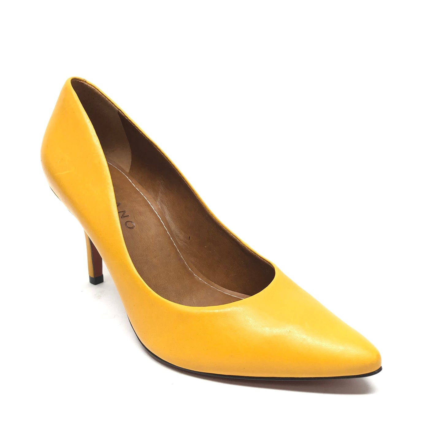 Yellow Shoes Heels Stiletto Cmb, Size 9