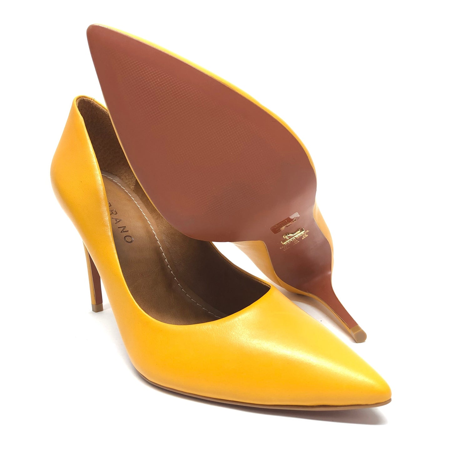 Yellow Shoes Heels Stiletto Cmb, Size 11