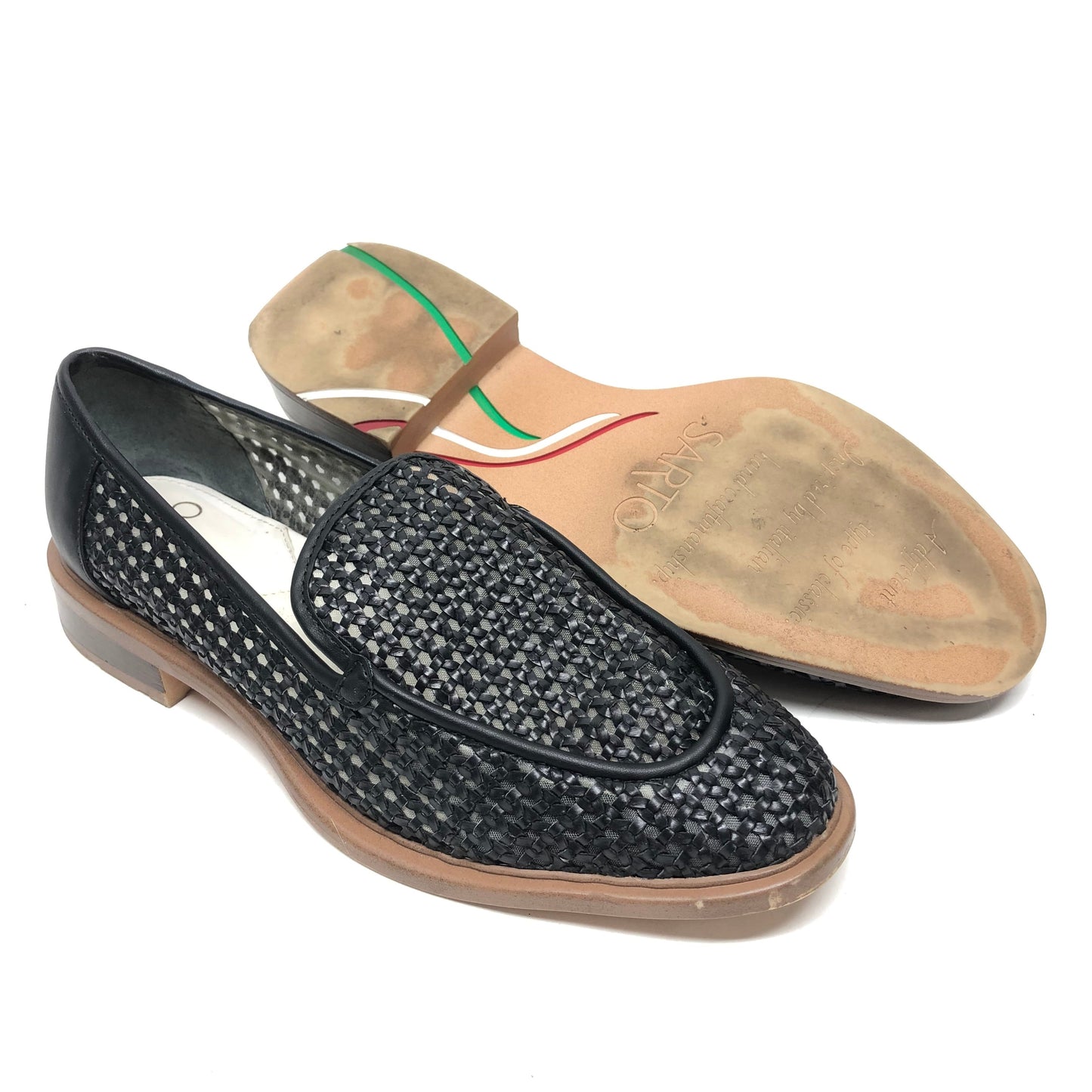 Black Shoes Flats Franco Sarto, Size 8