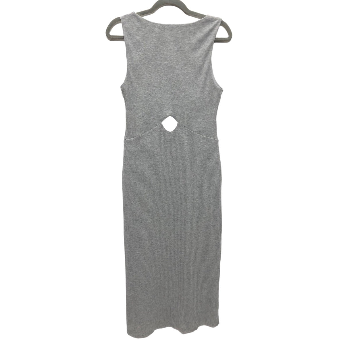 Grey Dress Casual Midi Clothes Mentor, Size L