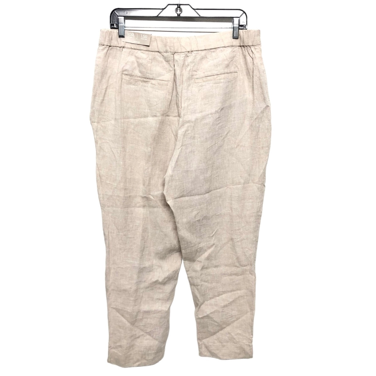 Beige Pants Linen Chicos, Size 10