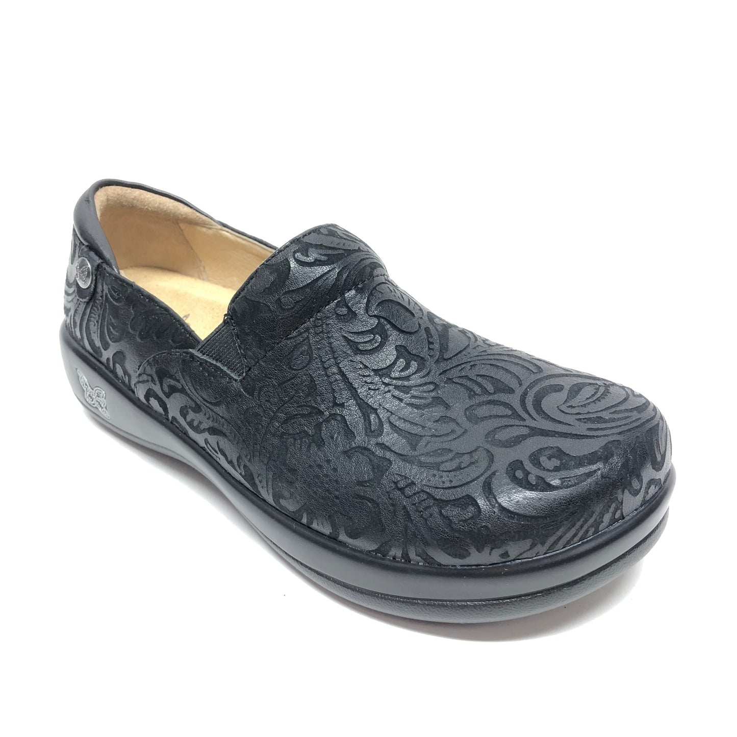 Black Shoes Flats Alegria, Size 7