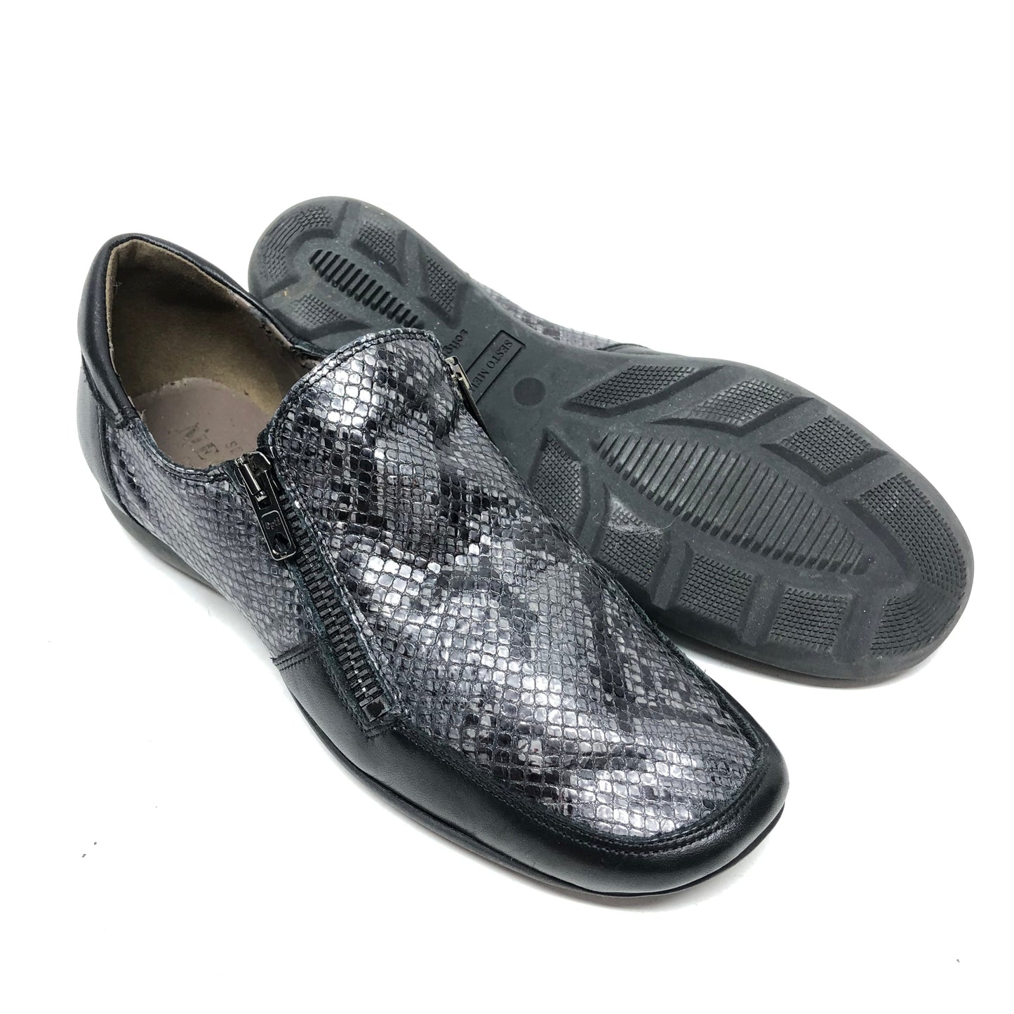 Shoes Flats By Sesto Meucci In Black & Grey, Size: 7