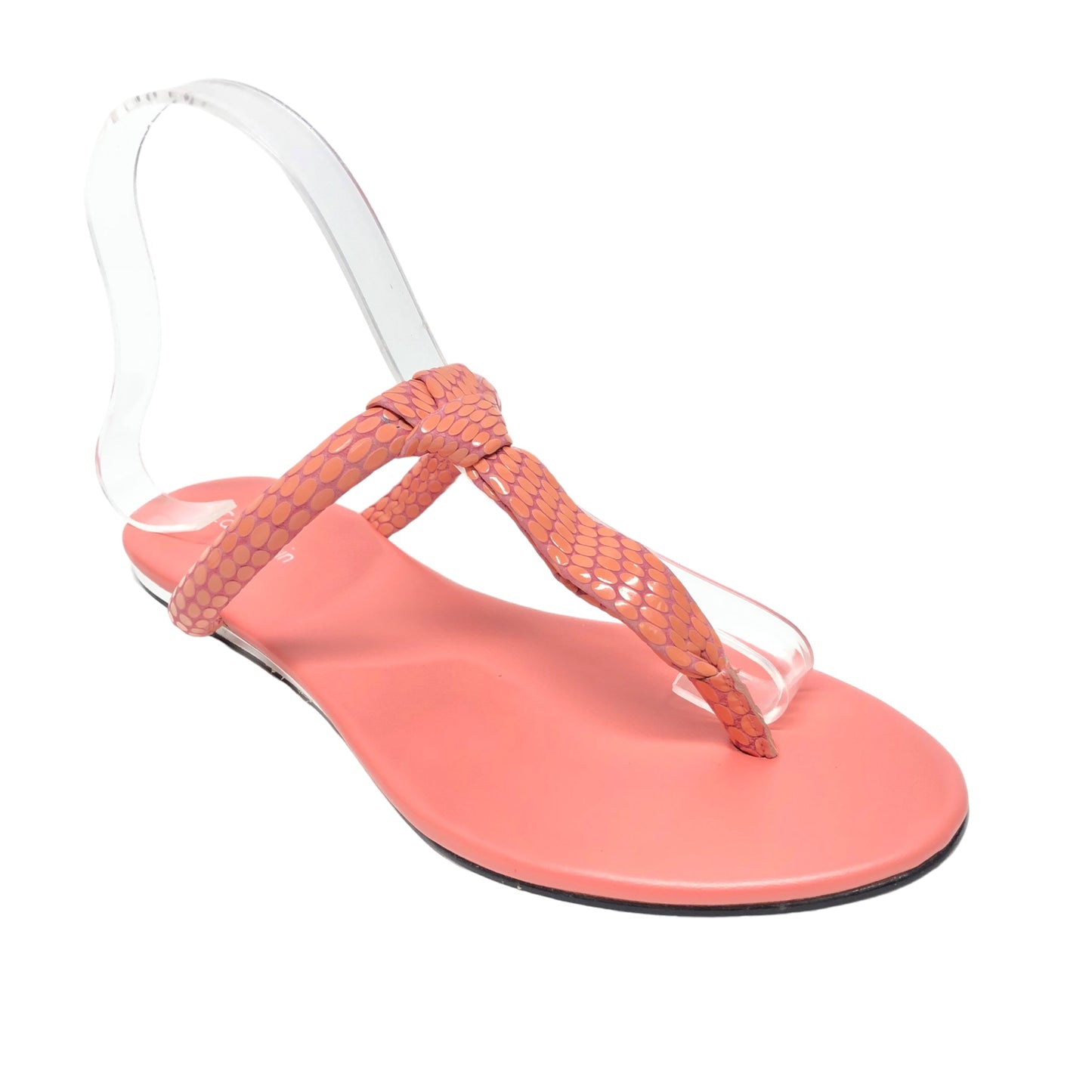 Coral Sandals Flats Calvin Klein, Size 8