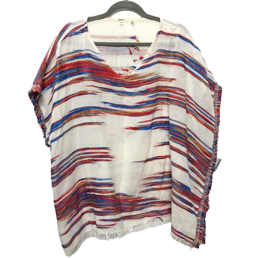 Blue & Red & White Top Short Sleeve Dylan, Size L