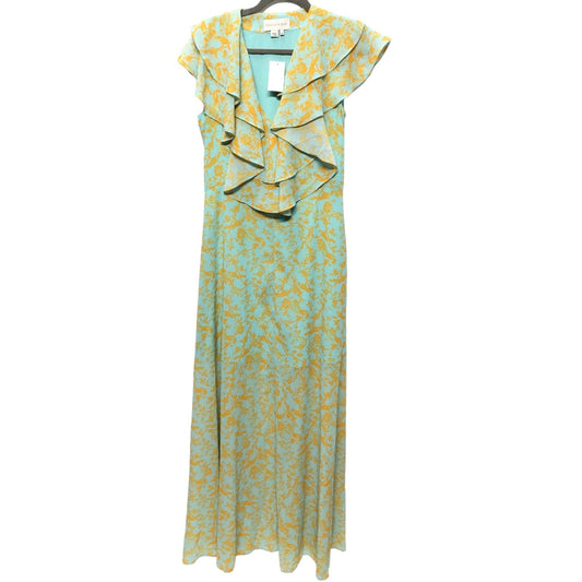 Blue & Yellow Dress Casual Midi Sachin & Babi, Size 8