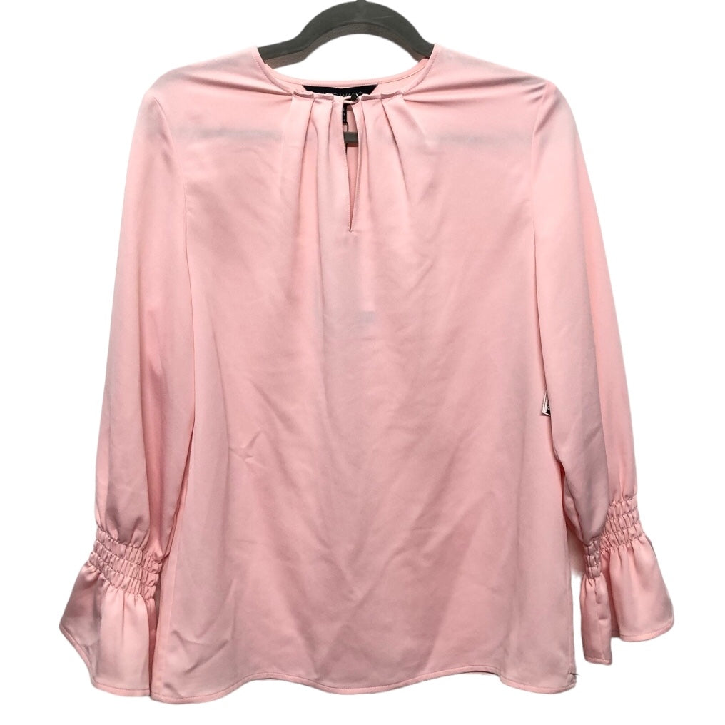 Pink Blouse Long Sleeve Ming Wang, Size Xs