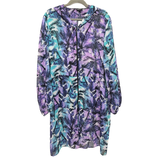 Blue & Purple Swimwear Cover-up Torrid, Size 3x