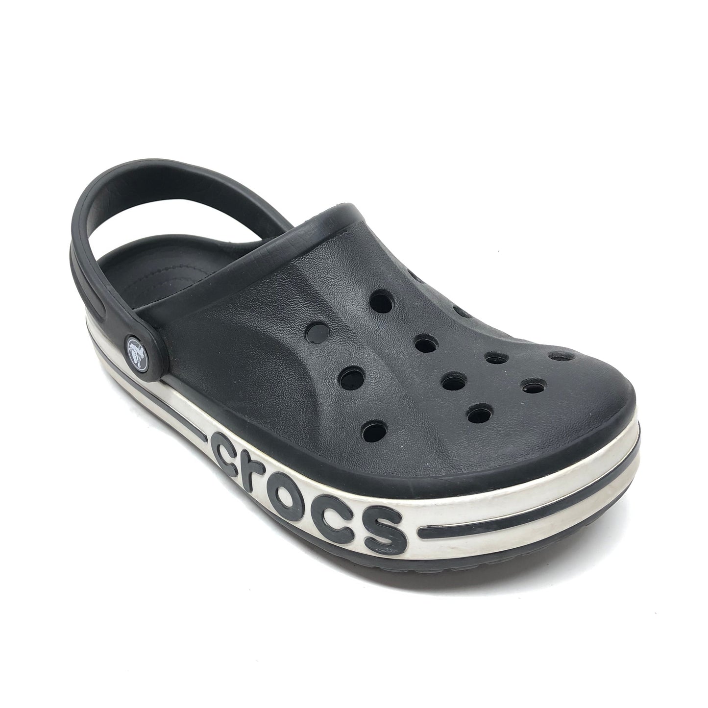Black Sandals Sport Crocs, Size 10