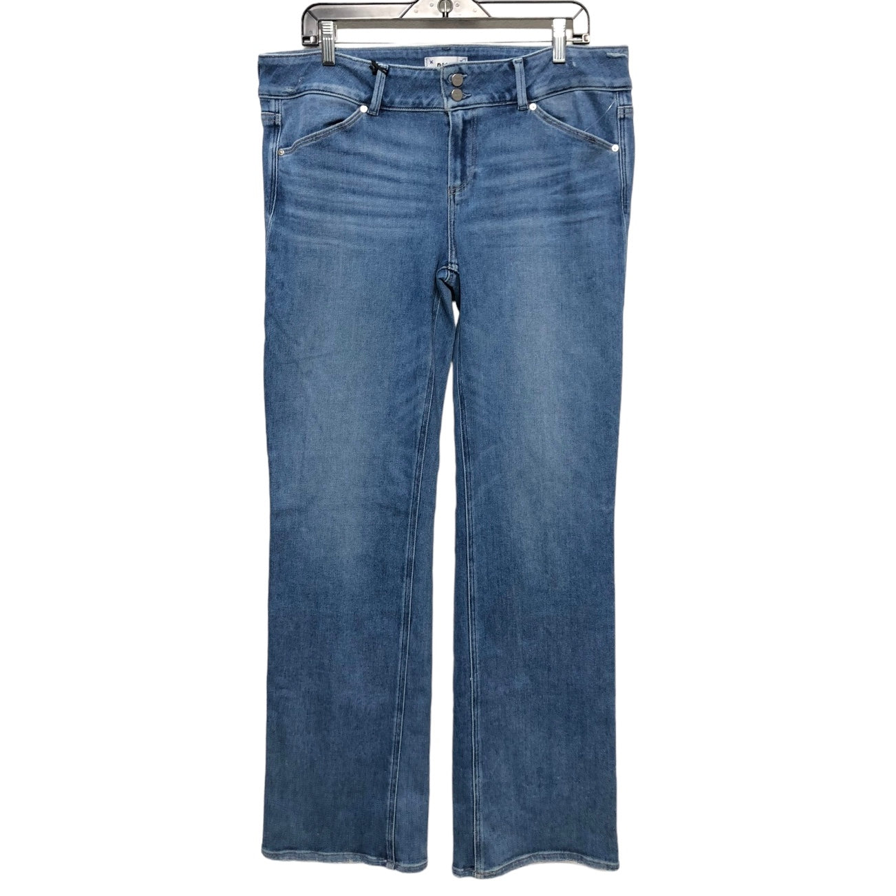 Blue Denim Jeans Straight Paige, Size 16