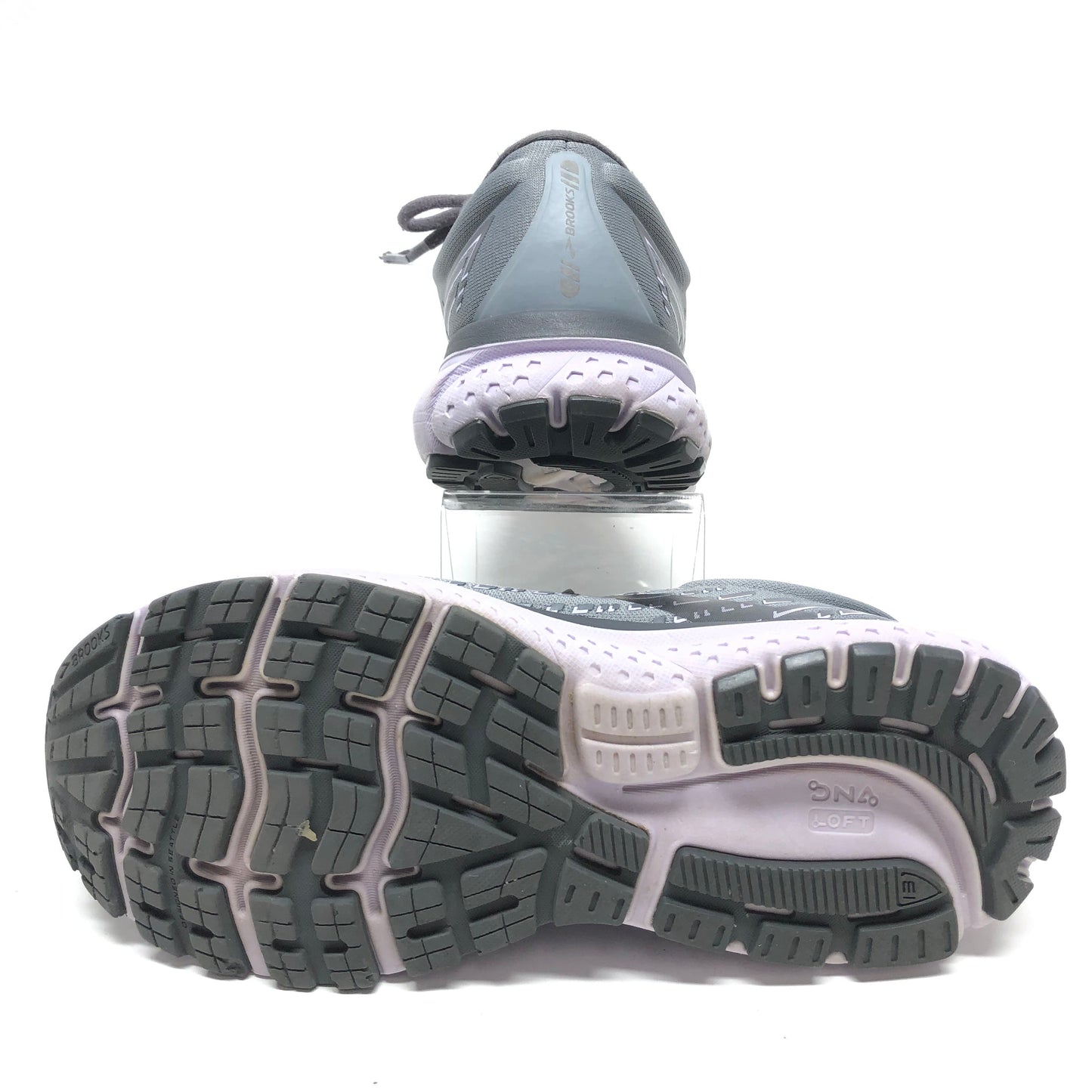 Grey Shoes Athletic Brooks, Size 9