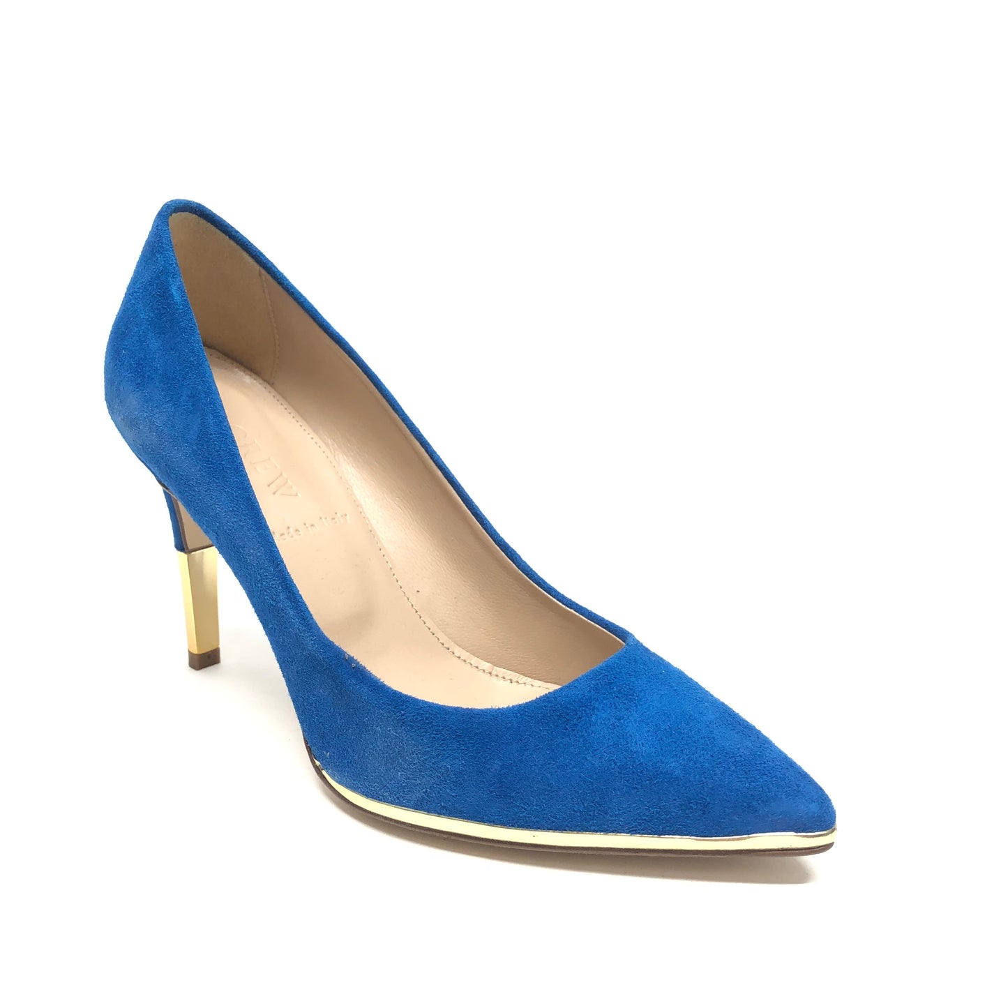 Blue & Gold Shoes Heels Stiletto J. Crew, Size 5