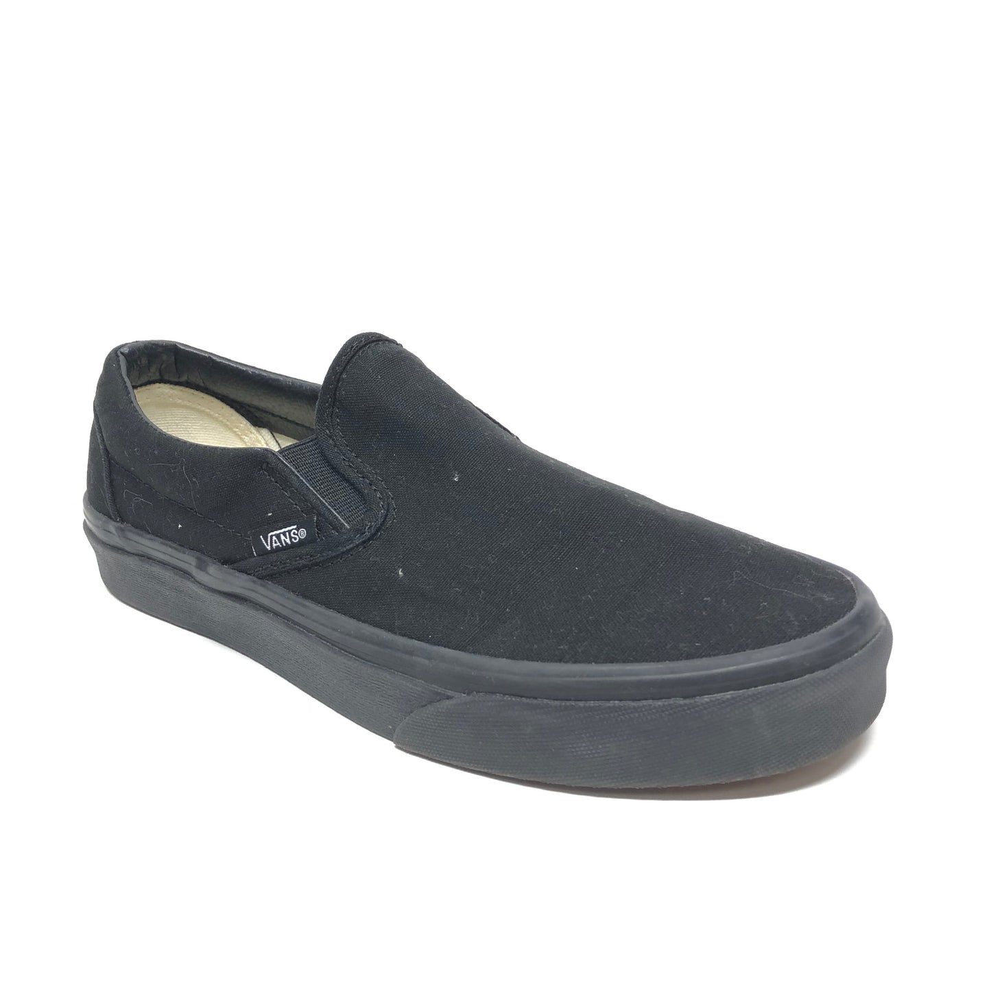 Black Shoes Flats Vans, Size 7.5