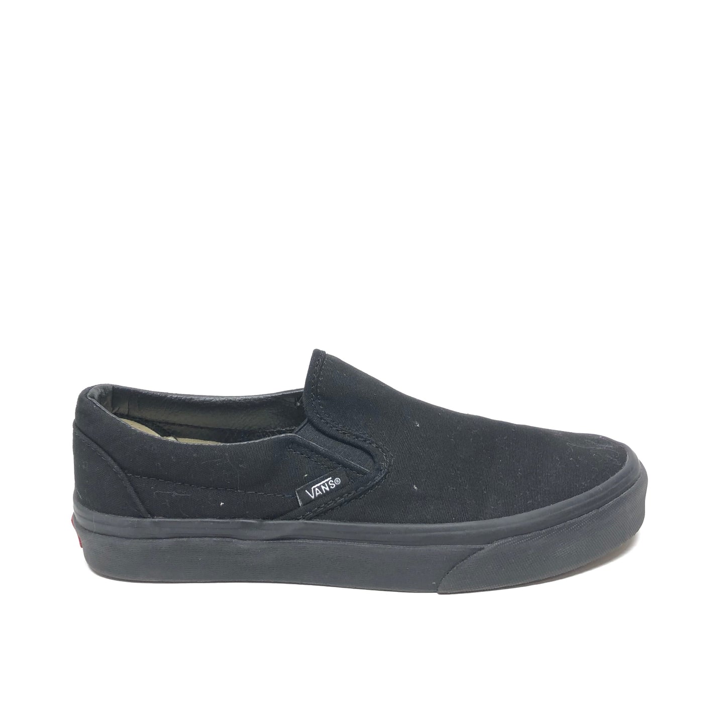 Black Shoes Flats Vans, Size 7.5