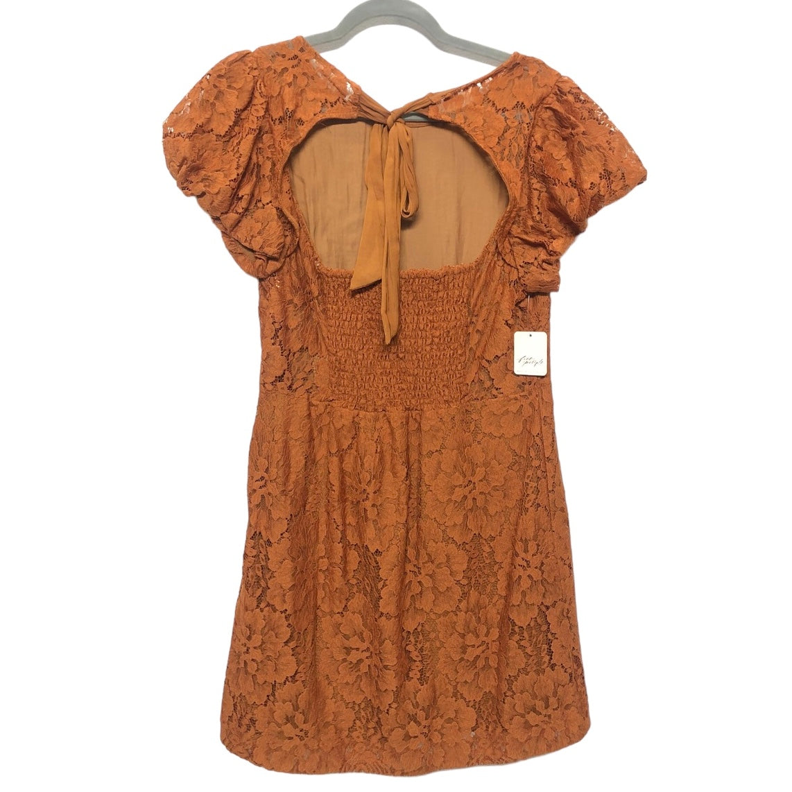 Orange Dress Casual Short Free People, Size L