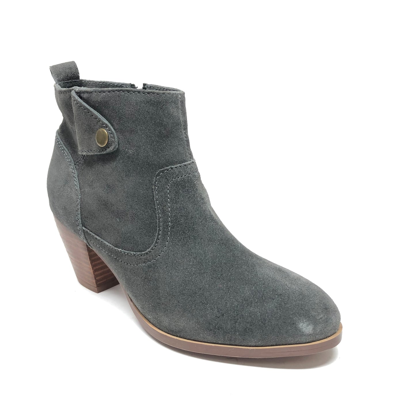 Grey Boots Ankle Heels Diba, Size 8