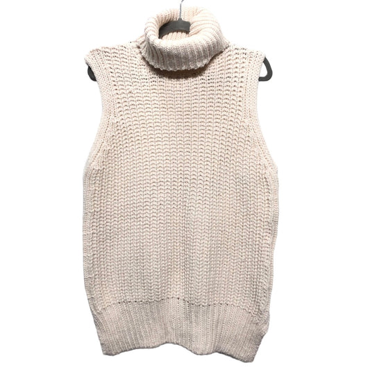 Vest Sweater By H&m In Cream, Size: Xs