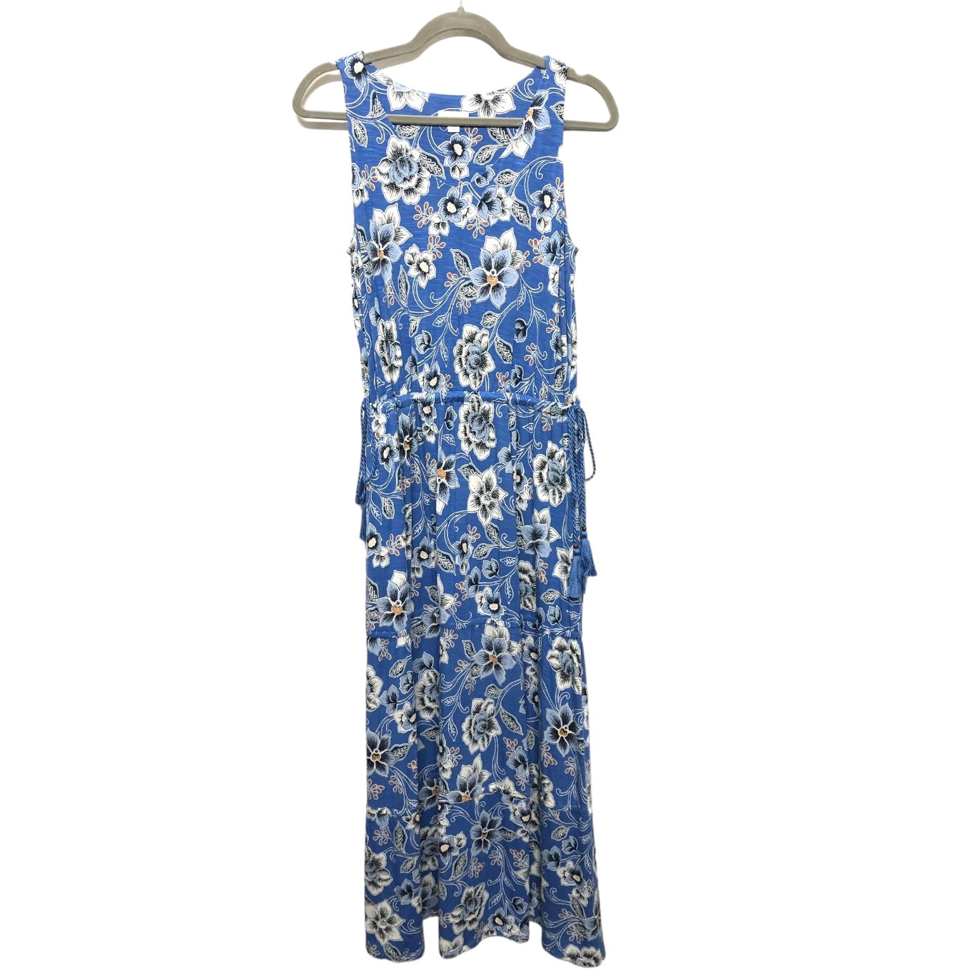 Dress Casual Maxi By J. Jill In Blue & White, Size: S