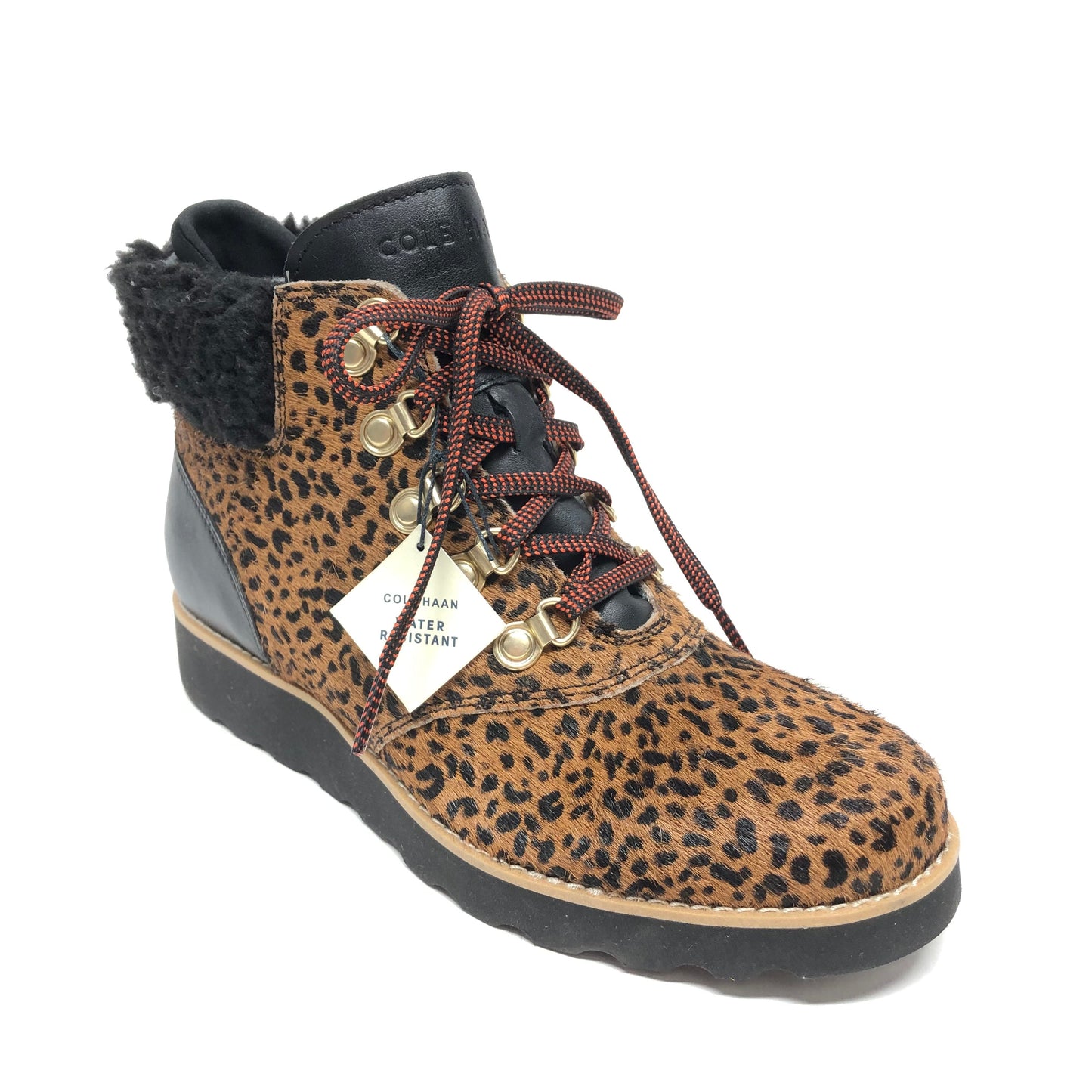 Boots Ankle Heels By Cole-haan In Animal Print, Size: 6