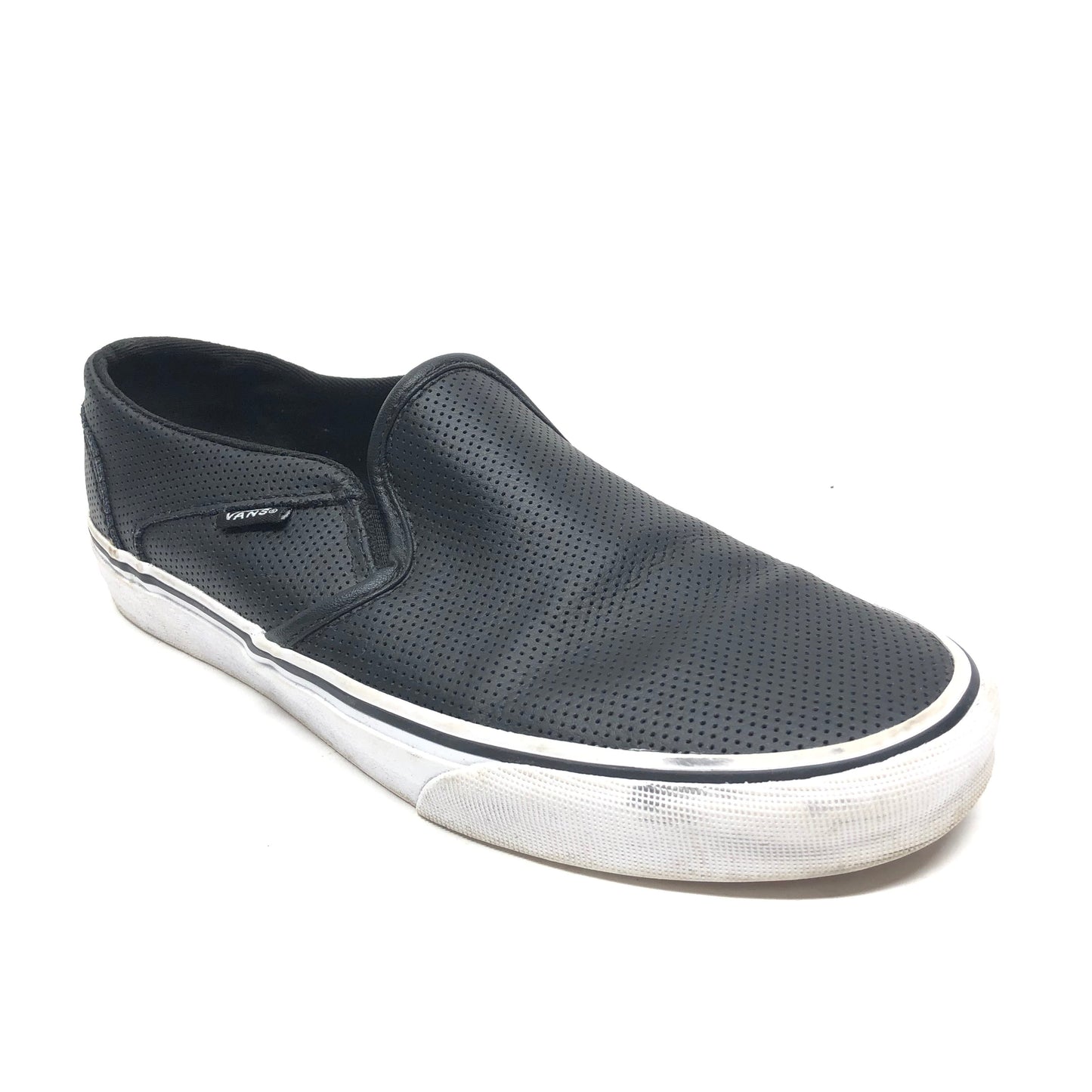 Shoes Flats By Vans In Black, Size: 9