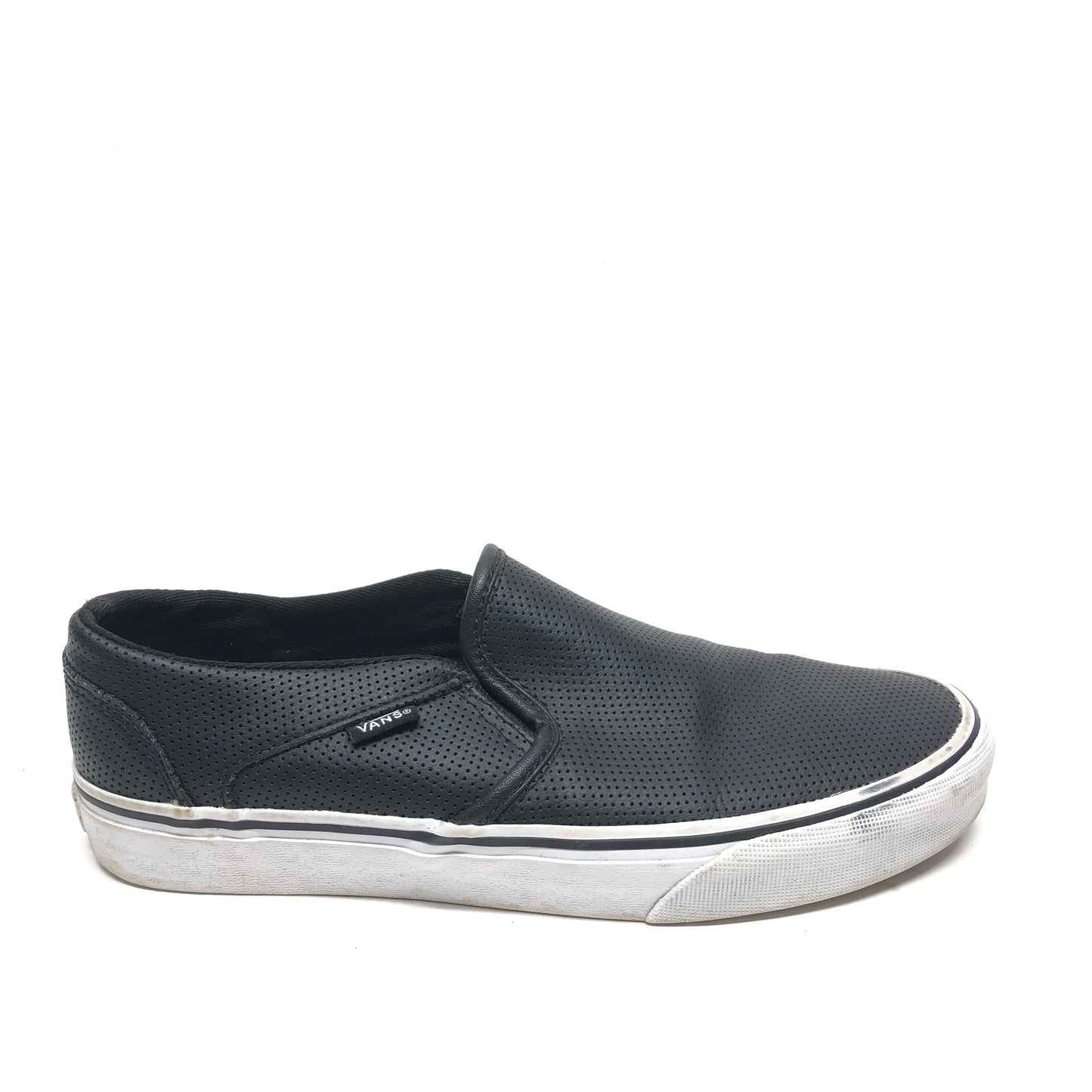 Shoes Flats By Vans In Black, Size: 9