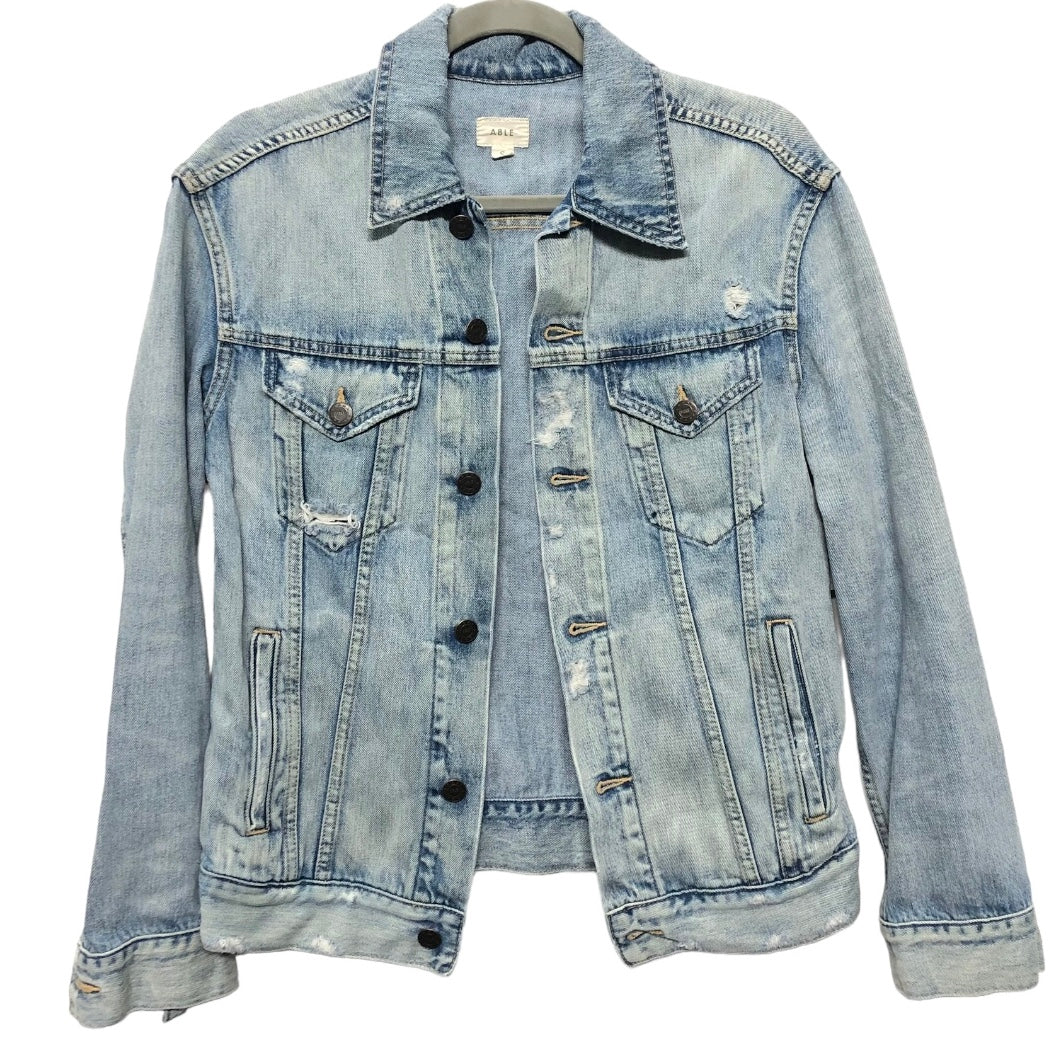 Jacket Denim By Cmb In Blue Denim, Size: S