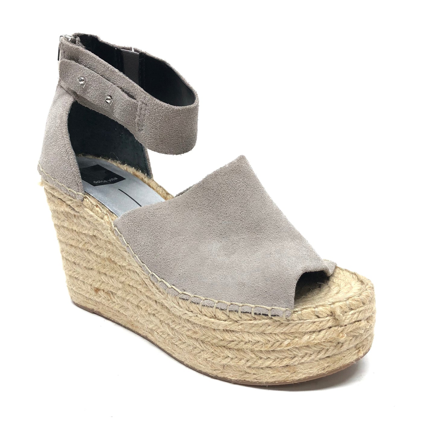 Shoes Heels Wedge By Dolce Vita In Grey, Size: 8