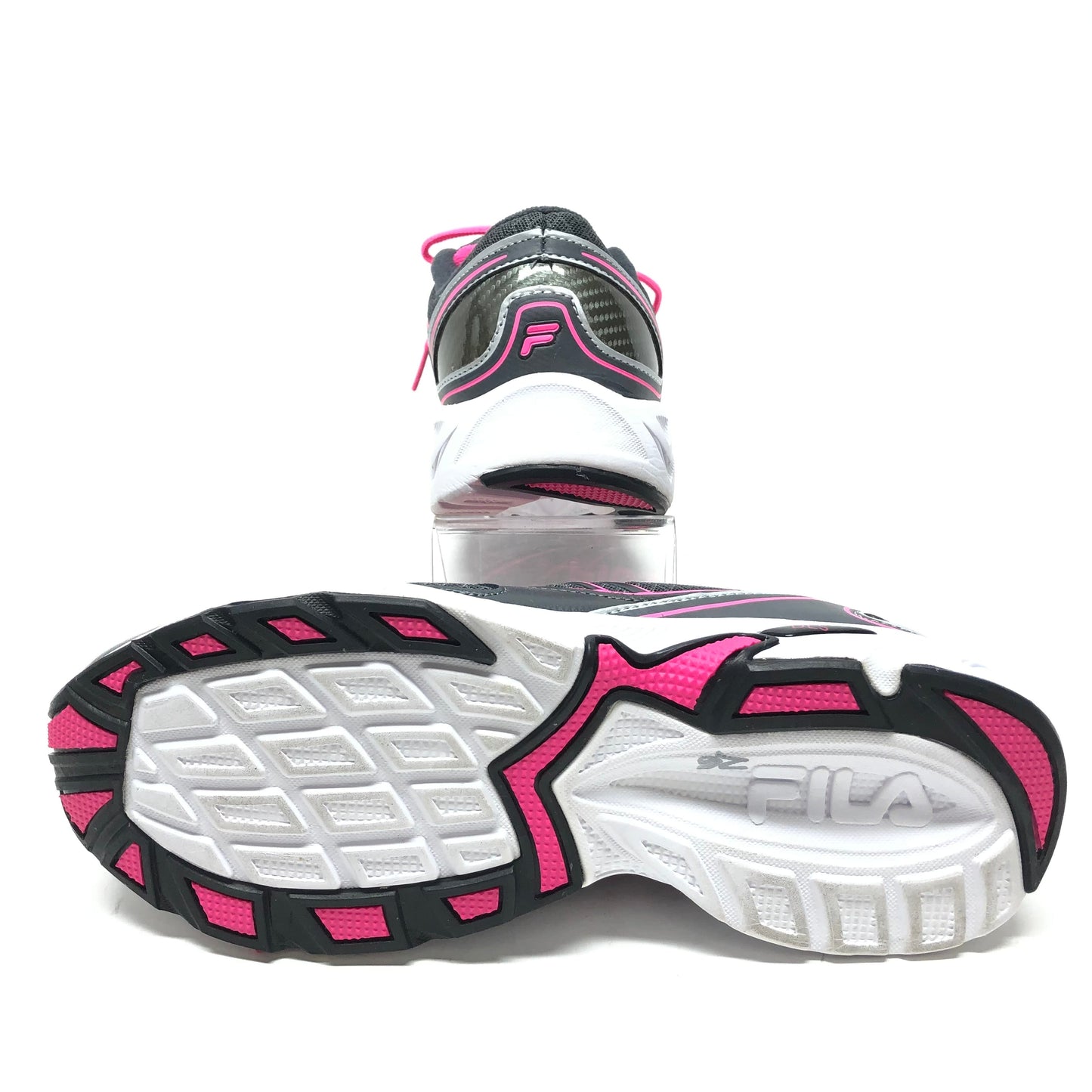 Shoes Athletic By Fila In Grey & Pink, Size: 11