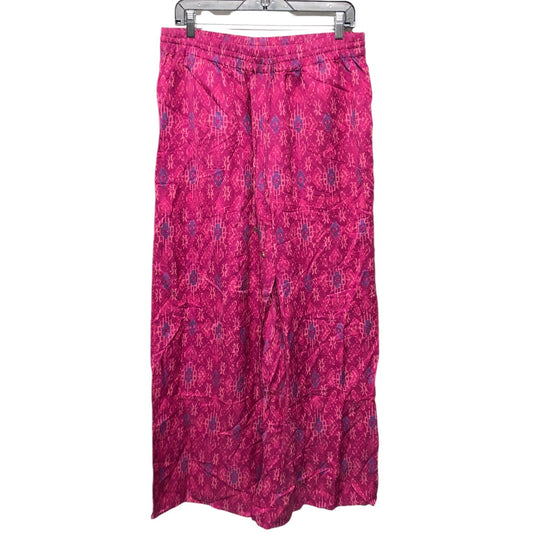 Pants Wide Leg By Lauren By Ralph Lauren In Pink & Purple, Size: L