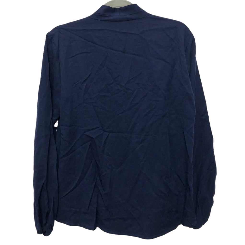 Top Long Sleeve By Trina Turk In Navy, Size: S