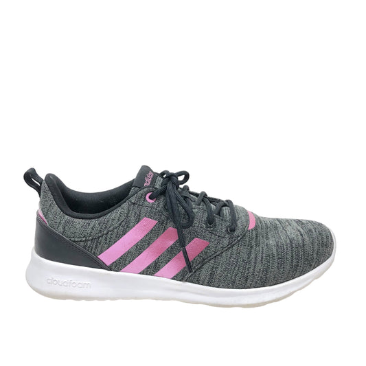 Shoes Athletic By Adidas In Grey & Purple, Size: 9.5