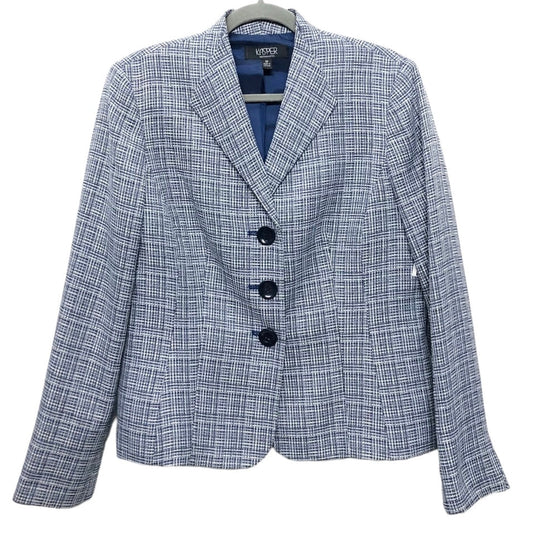 Blazer By Kasper In Blue & White, Size: 12