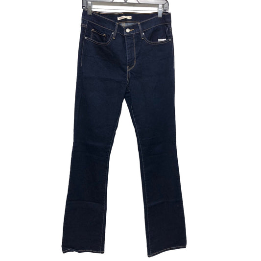 Jeans Boot Cut By Levis In Blue Denim, Size: 10