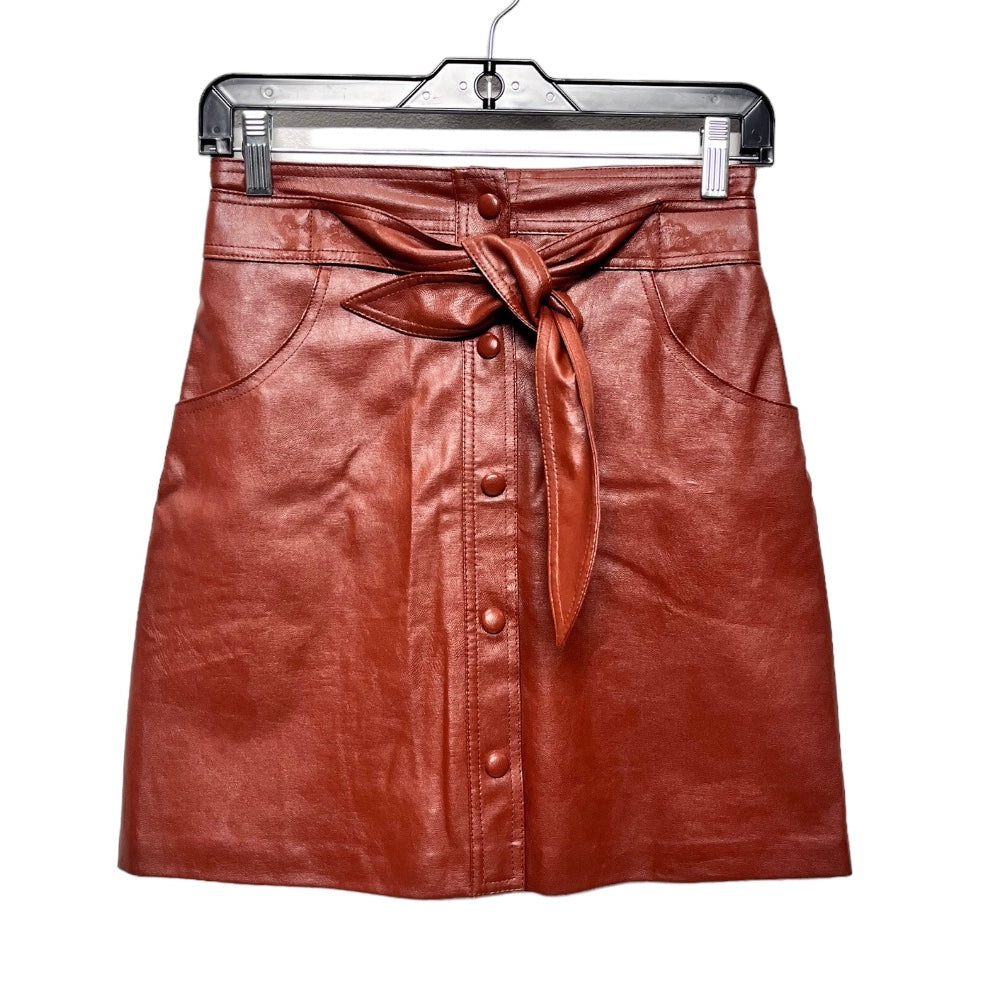 Skirt Mini & Short By Clothes Mentor In Brown, Size: S