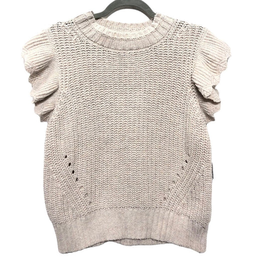 Sweater Short Sleeve By Universal Thread In Beige, Size: L