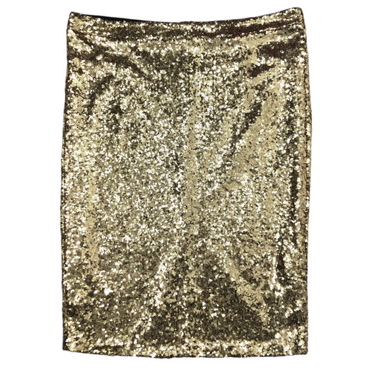 Skirt Midi By Boohoo Boutique In Gold, Size: 18