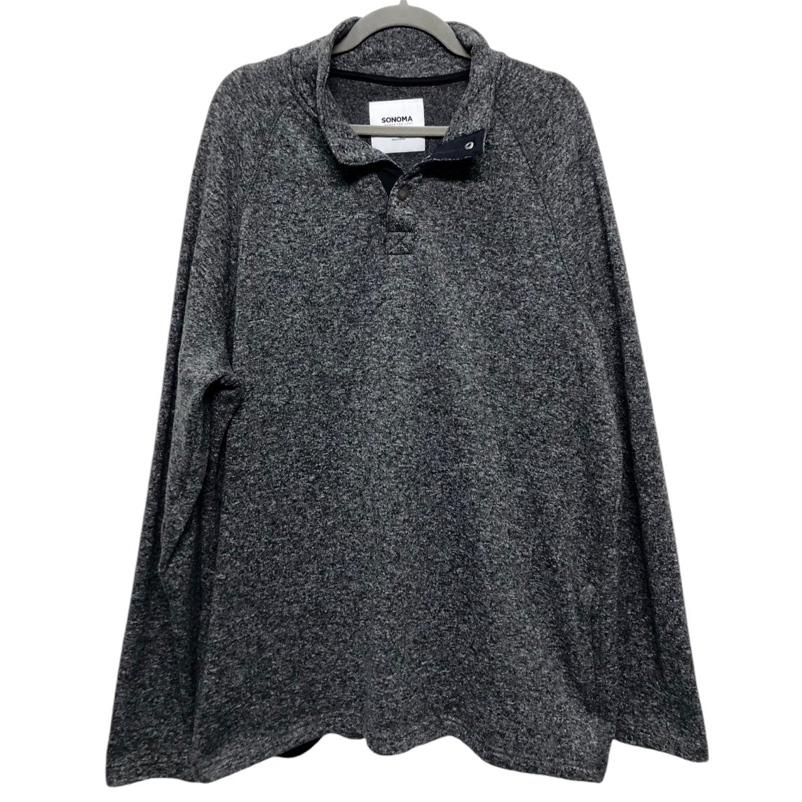 Sweatshirt Collar By Sonoma In Grey, Size: 3x