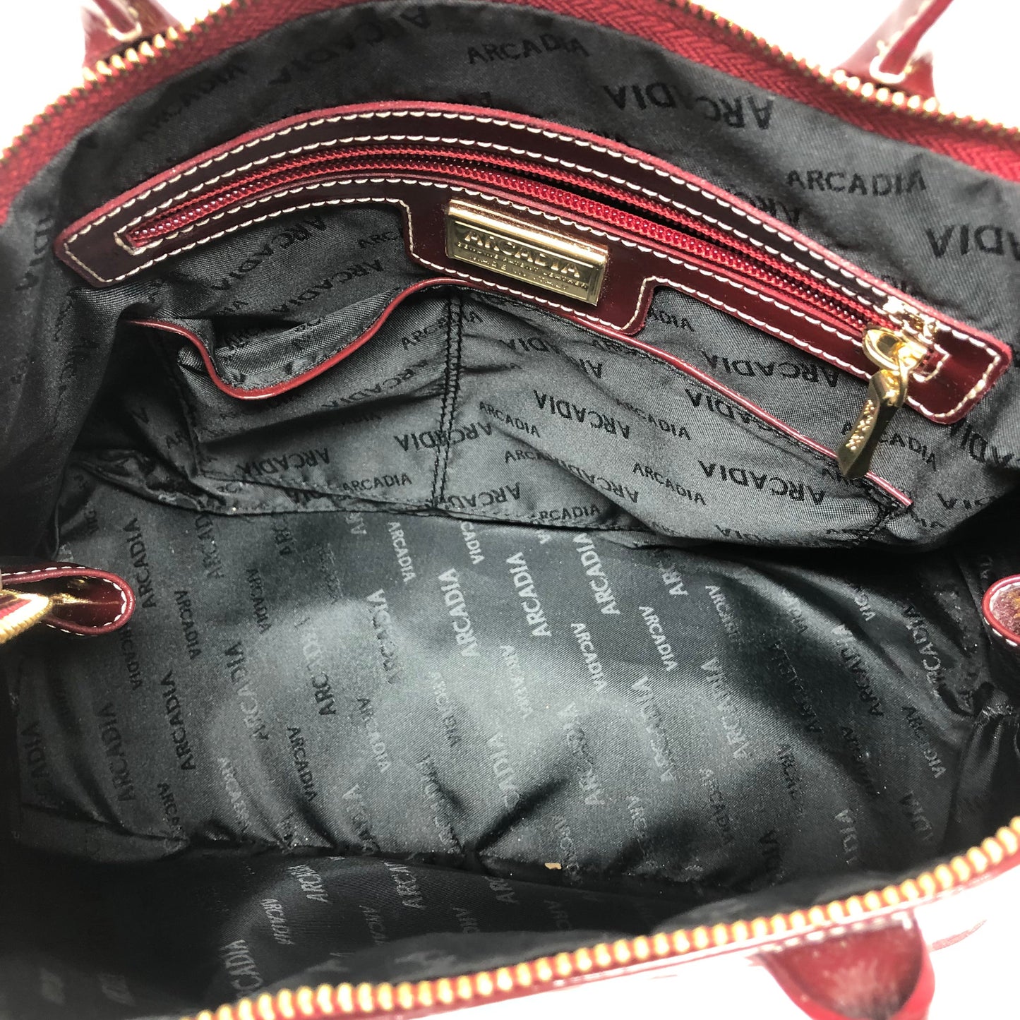 Handbag Leather By Cmc, Size: Medium