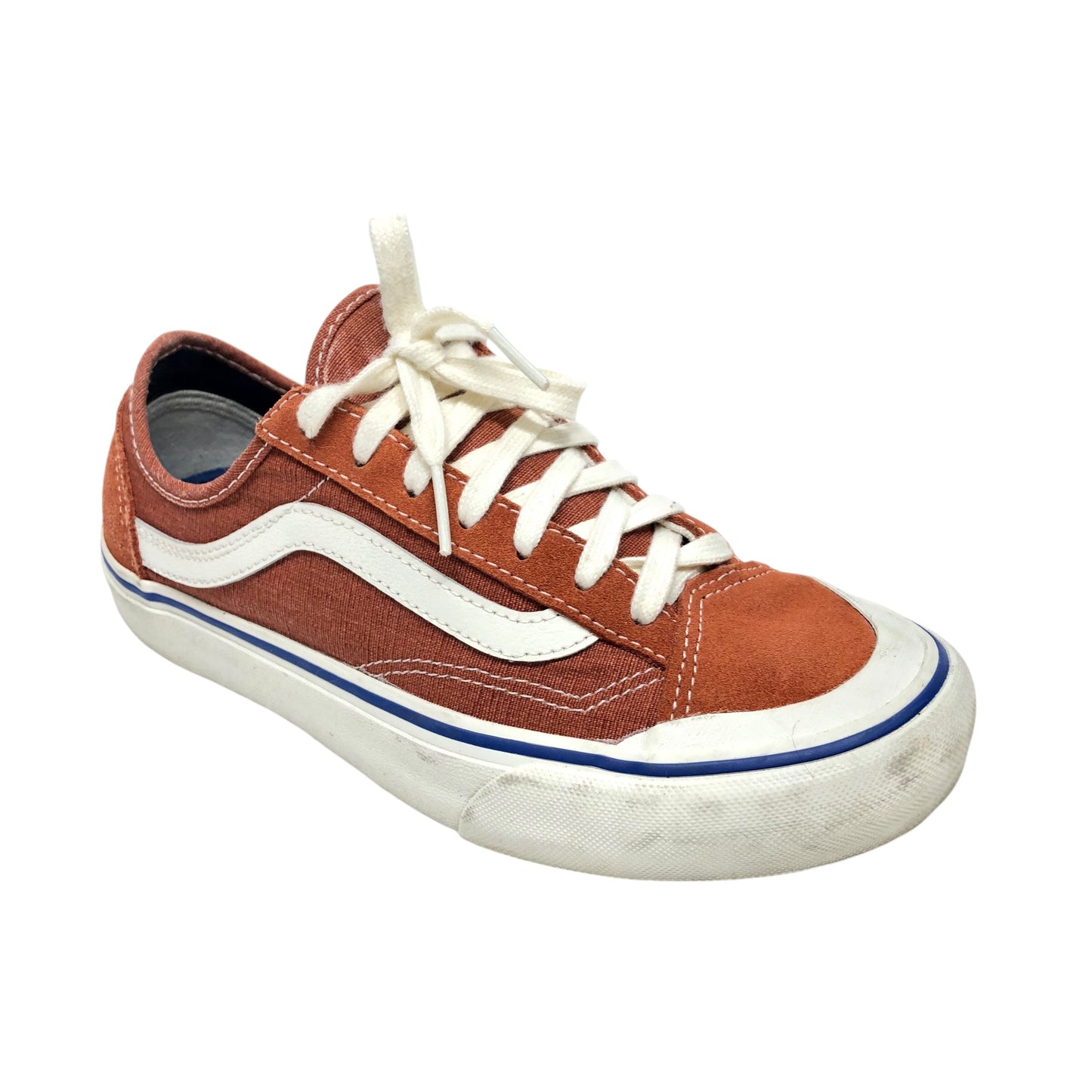 Shoes Sneakers By Vans In Orange, Size: 7