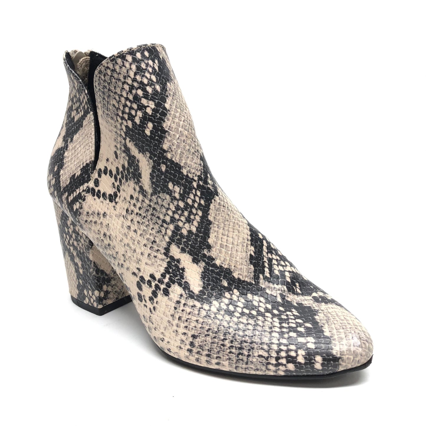 Boots Ankle Heels By Massini In Snakeskin Print, Size: 7