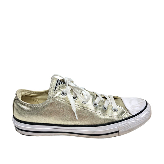 Shoes Sneakers By Converse In Gold, Size: 9