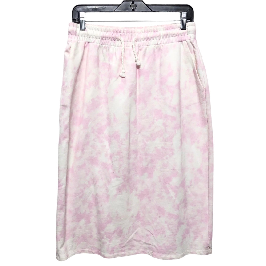 Top 2pc Short Sleeve By Primark In Pink & White, Size: S