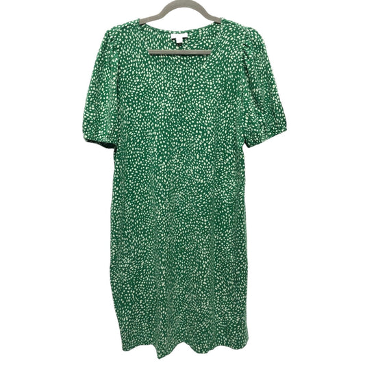 Dress Casual Short By J. Jill In Green & White, Size: Mp