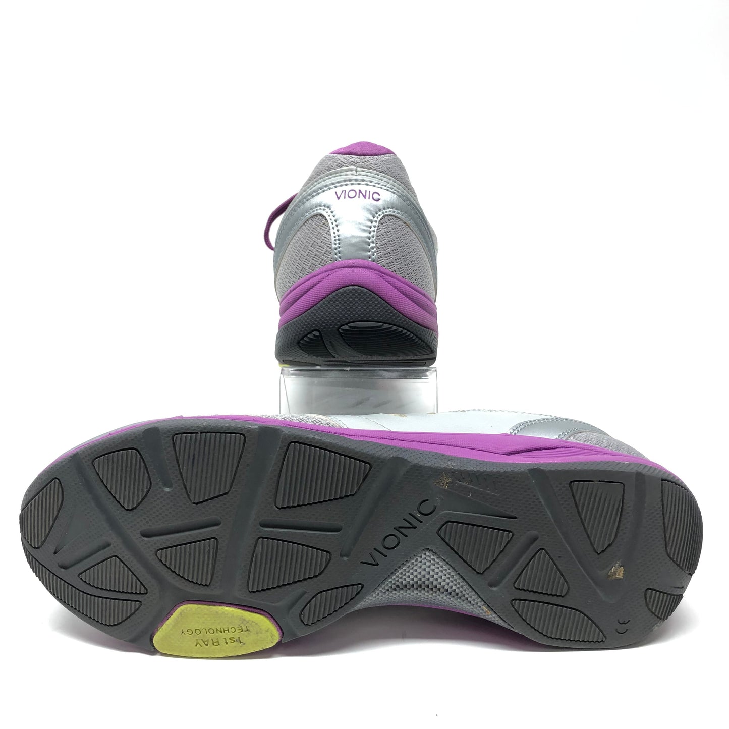 Shoes Athletic By Vionic In Grey & Purple, Size: 12